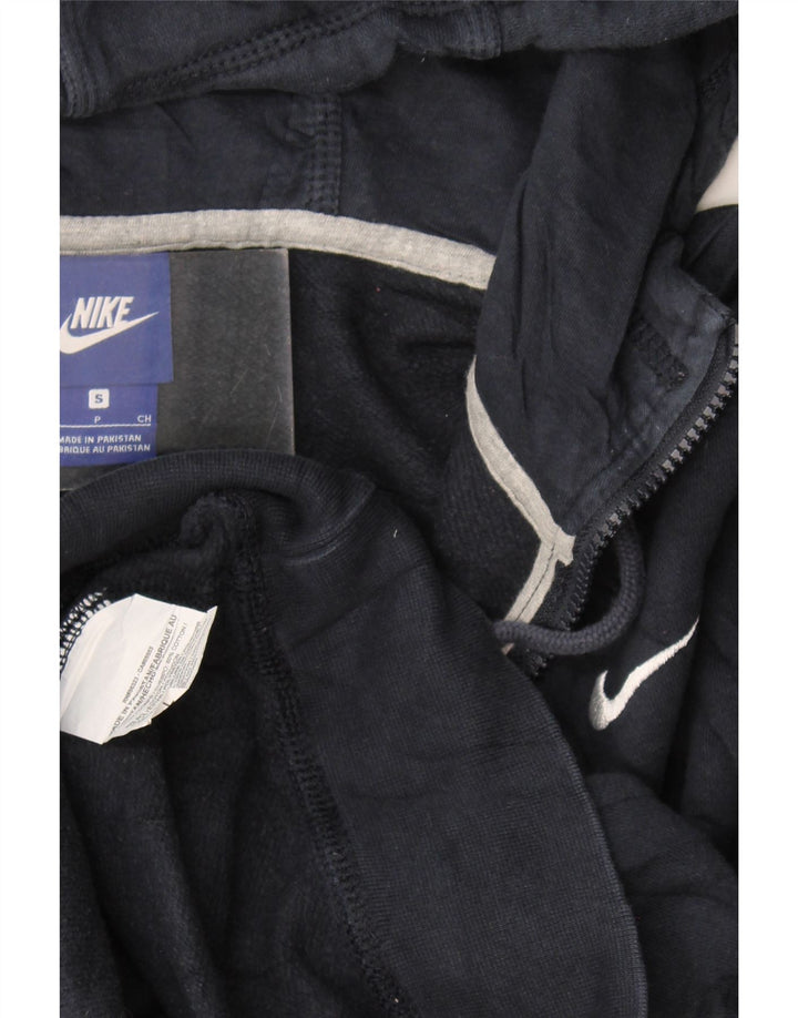 Nike Mens Zip Hoodie Sweater Small Navy Blue Cotton