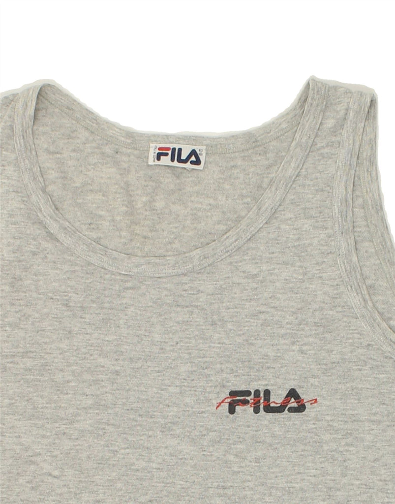 FILA Mens Vest Top Small Grey | Vintage Fila | Thrift | Second-Hand Fila | Used Clothing | Messina Hembry 