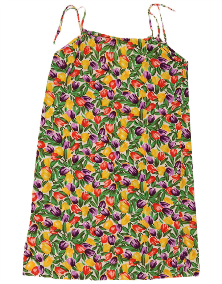 Vintage Womens Sundress UK 18 XL Multicoloured Floral
