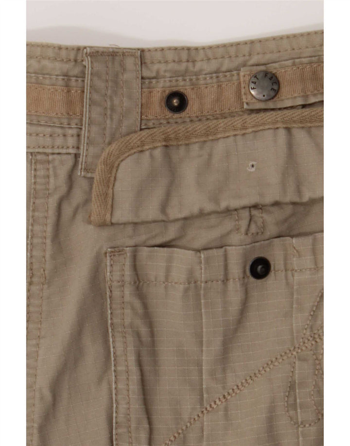 Fat Face Womens Cargo Shorts UK 12 Medium W30 Khaki Cotton