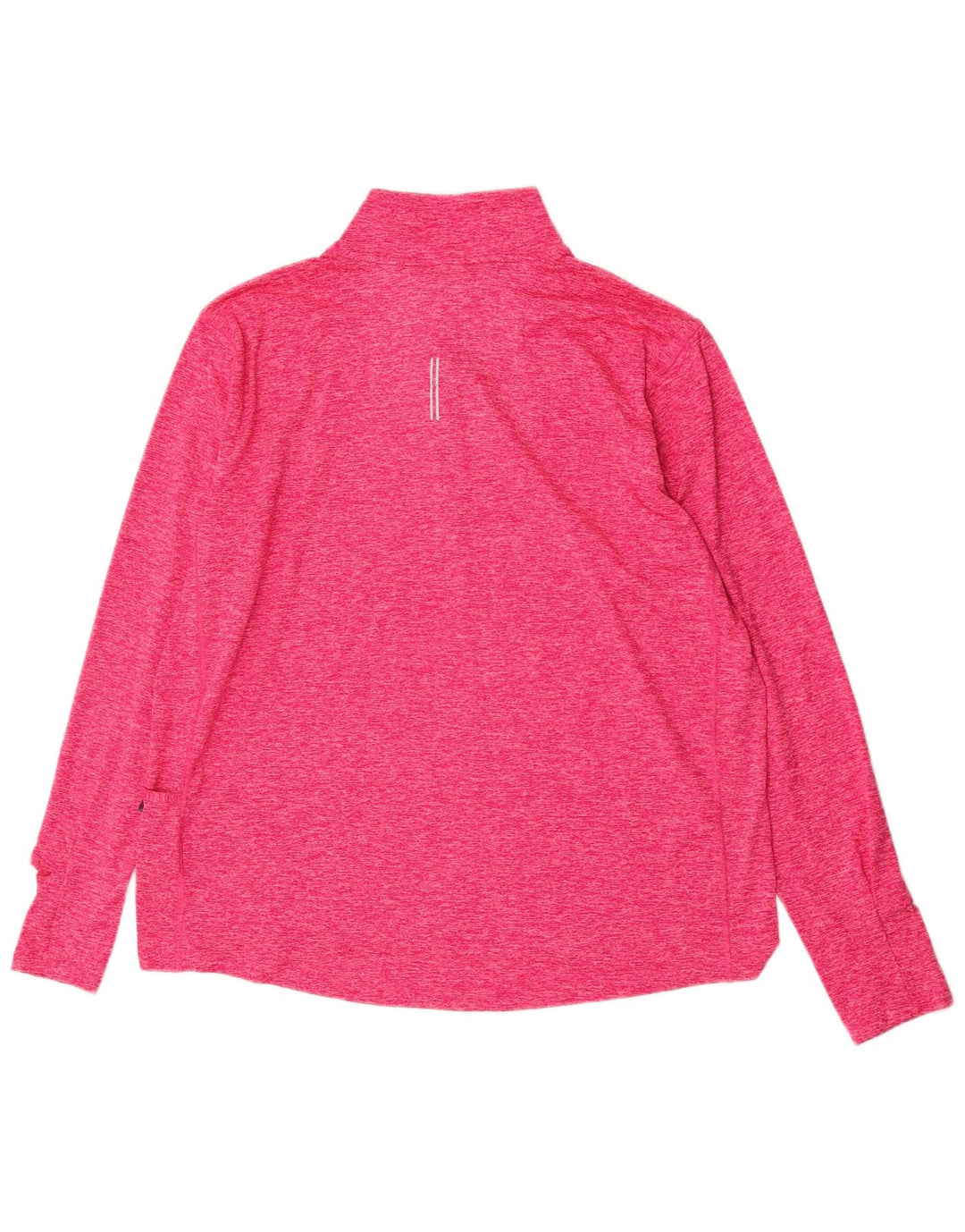 Nike Mens Dri Fit Running Zip Neck Pullover Tracksuit Top XL Pink Flecked