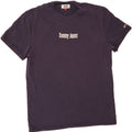TOMMY HILFIGER Mens Graphic T-Shirt Top Medium Navy Blue Cotton Vintage Tommy Hilfiger and Second-Hand Tommy Hilfiger from Messina Hembry 