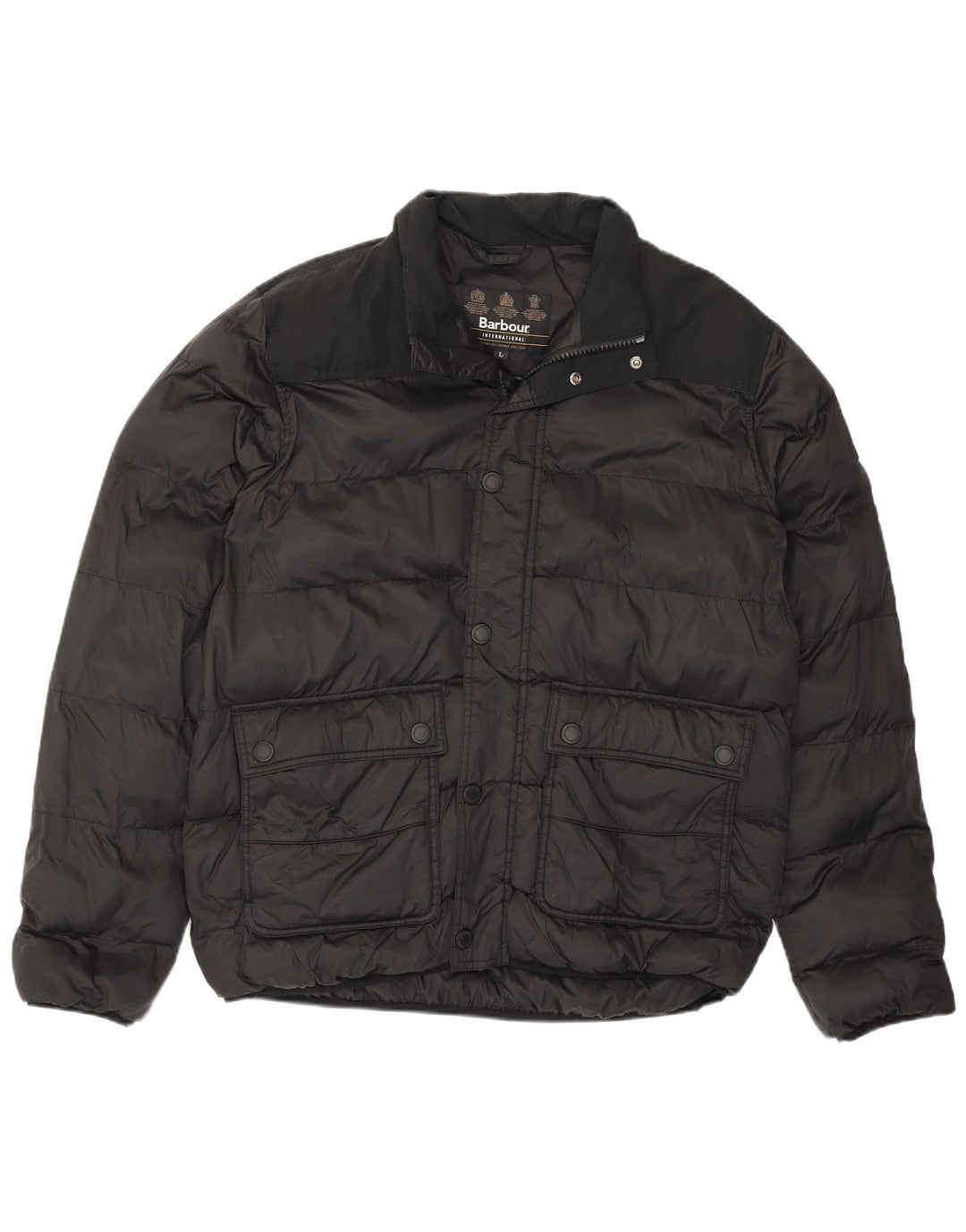Barbour Mens Padded Jacket UK 40 Large Black Polyamide