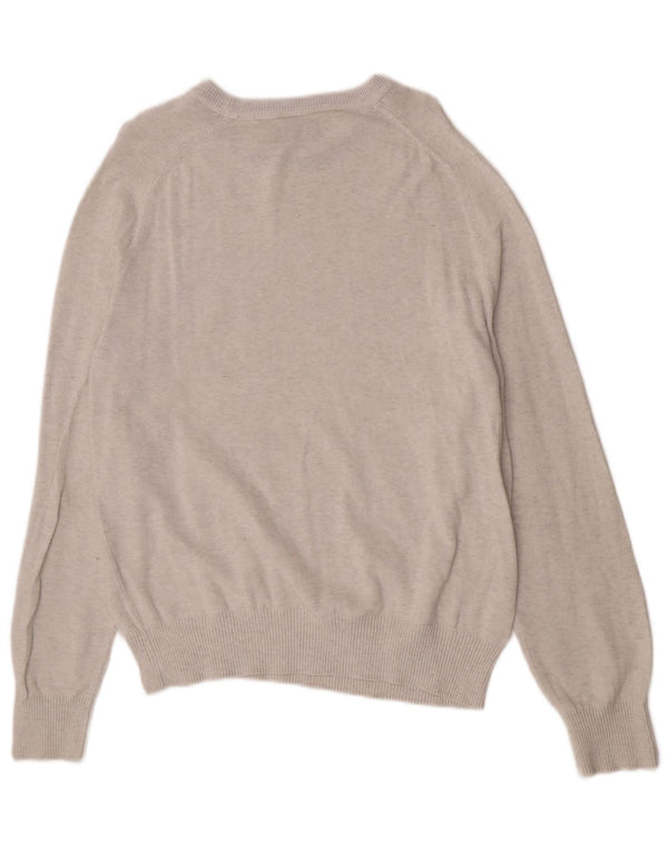 Penguin Mens Boat Neck Jumper Sweater 2XL Grey Cotton