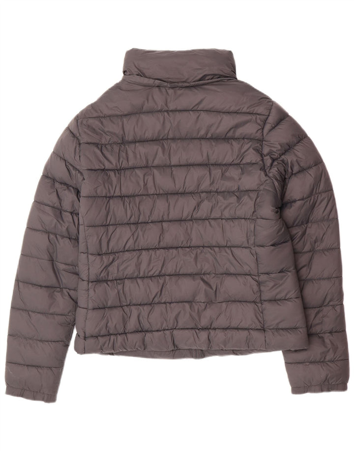 Superdry Womens Padded Jacket UK 16 Large Grey Nylon