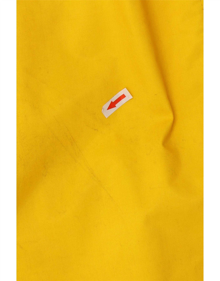 Vintage Mens Hooded Raincoat UK 42 XL Yellow