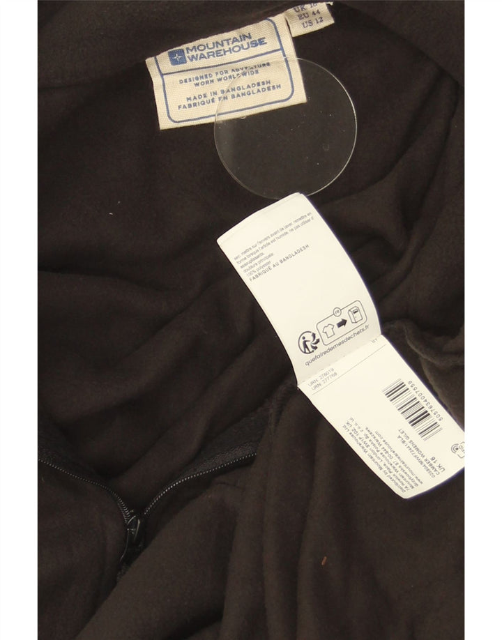 Mountain Warehouse Womens Fleece Gilet UK 16 Large Brown Polyester