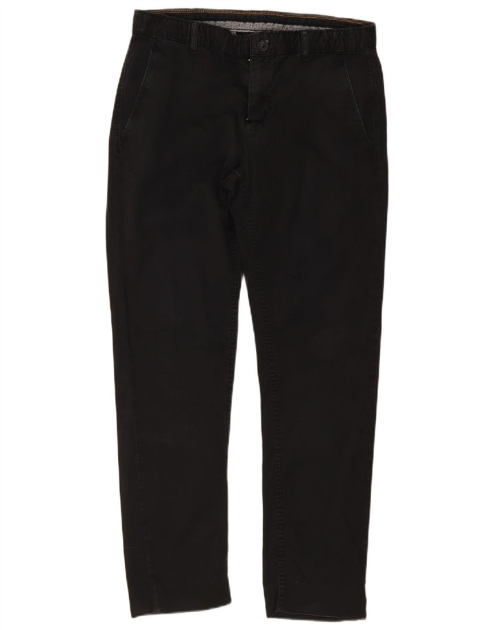 Zara Mens Slim Chino Trousers EU 40 Medium W31 L30 Black