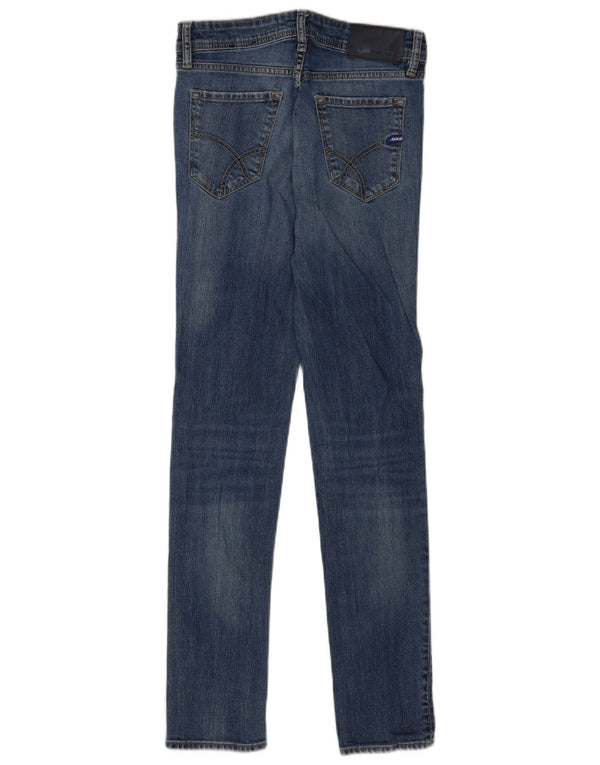 Gas Womens Skinny Jeans W28 L32 Blue Cotton