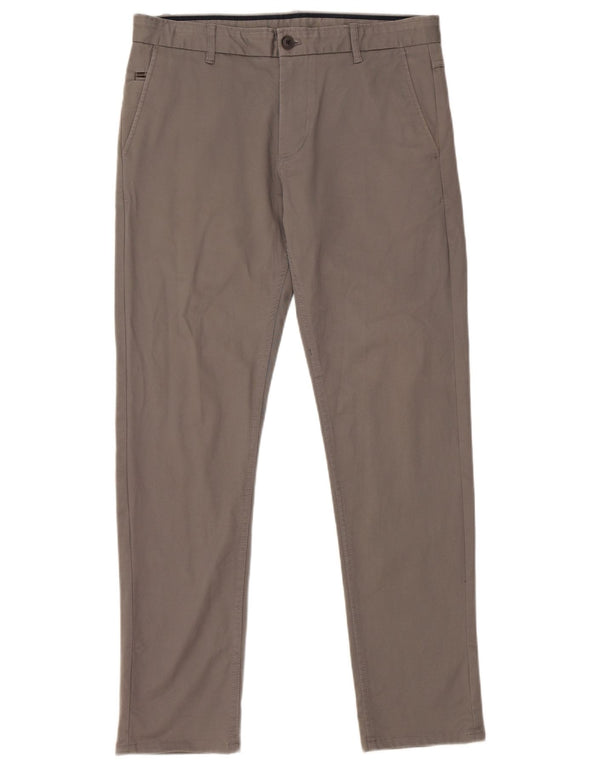Zara Mens Slim Chino Trousers EU 42 Large W32 L30 Grey