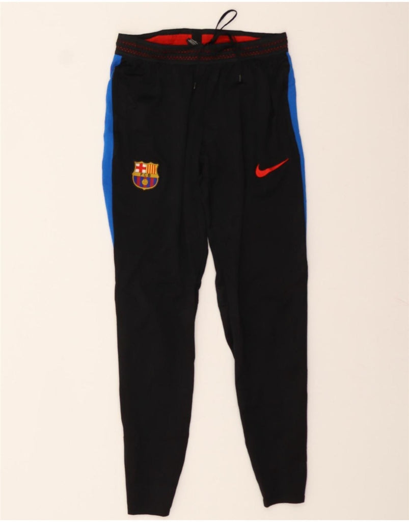 NIKE Womens Dri Fit Tracksuit Trousers UK 10 Small  Black Colourblock Vintage Nike and Second-Hand Nike from Messina Hembry 