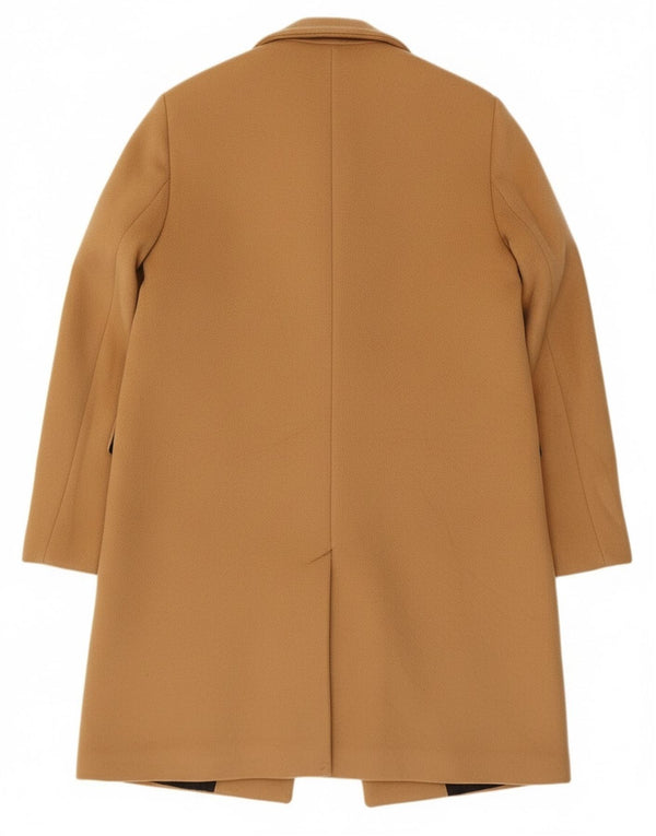 Zara Womens Overcoat UK 14 Medium Beige