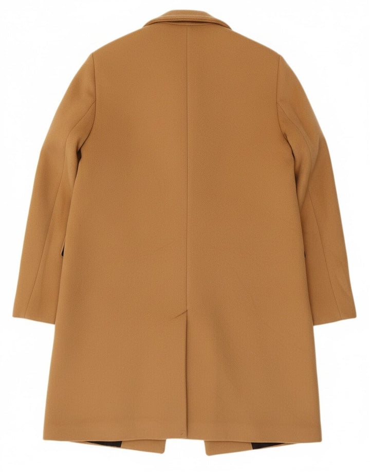Zara Womens Overcoat UK 14 Medium Beige