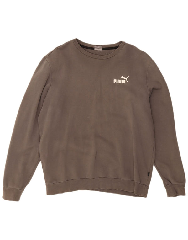 Puma Mens Sweatshirt Jumper Large Grey