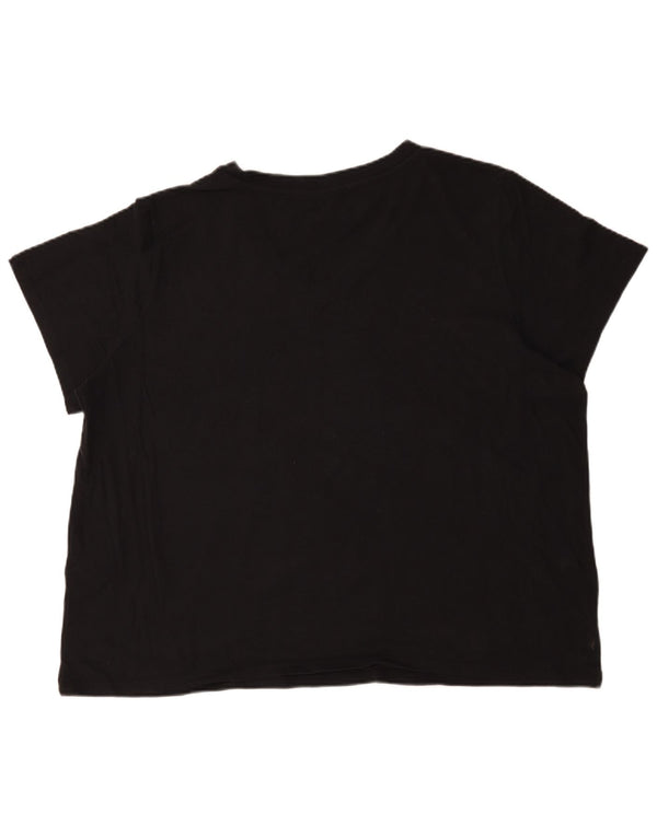 Levi's Womens Oversized T-Shirt Top UK 22 3XL Black Cotton