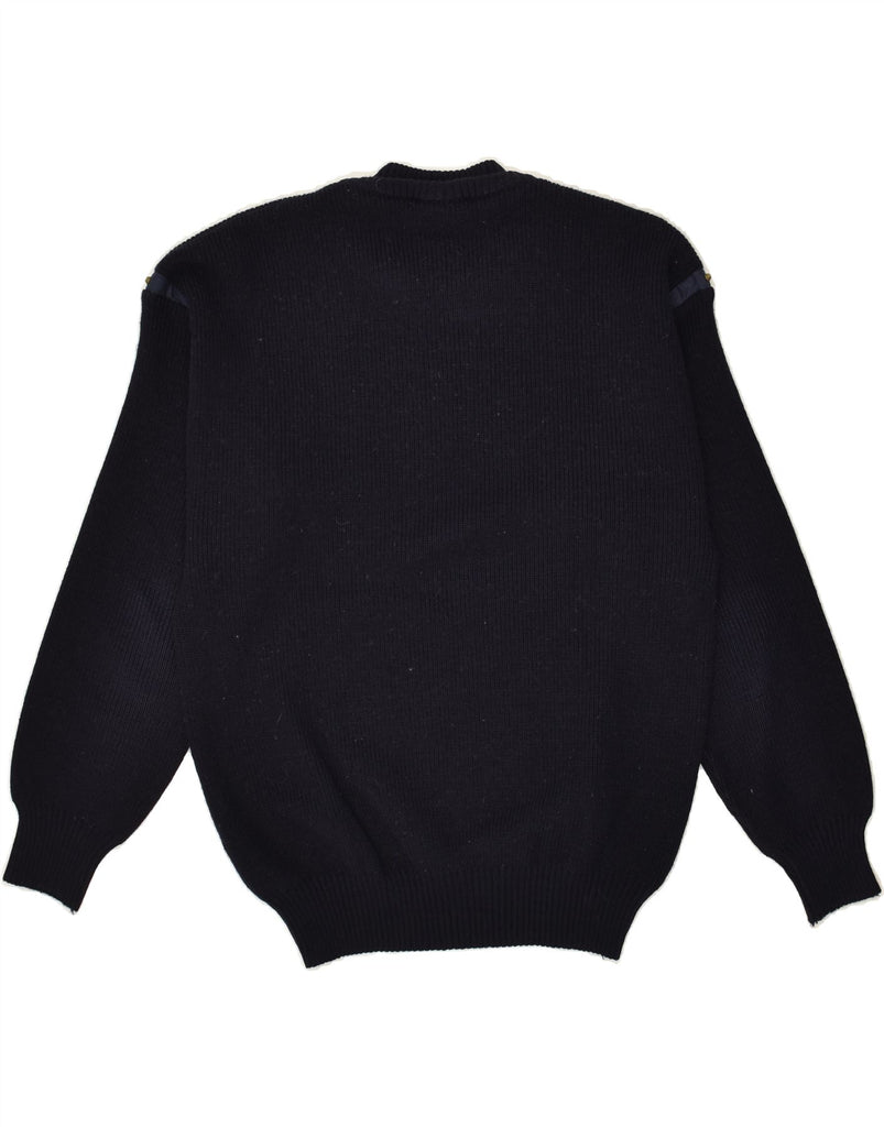 NAVIGARE Mens Crew Neck Jumper Sweater Large Navy Blue | Vintage Navigare | Thrift | Second-Hand Navigare | Used Clothing | Messina Hembry 