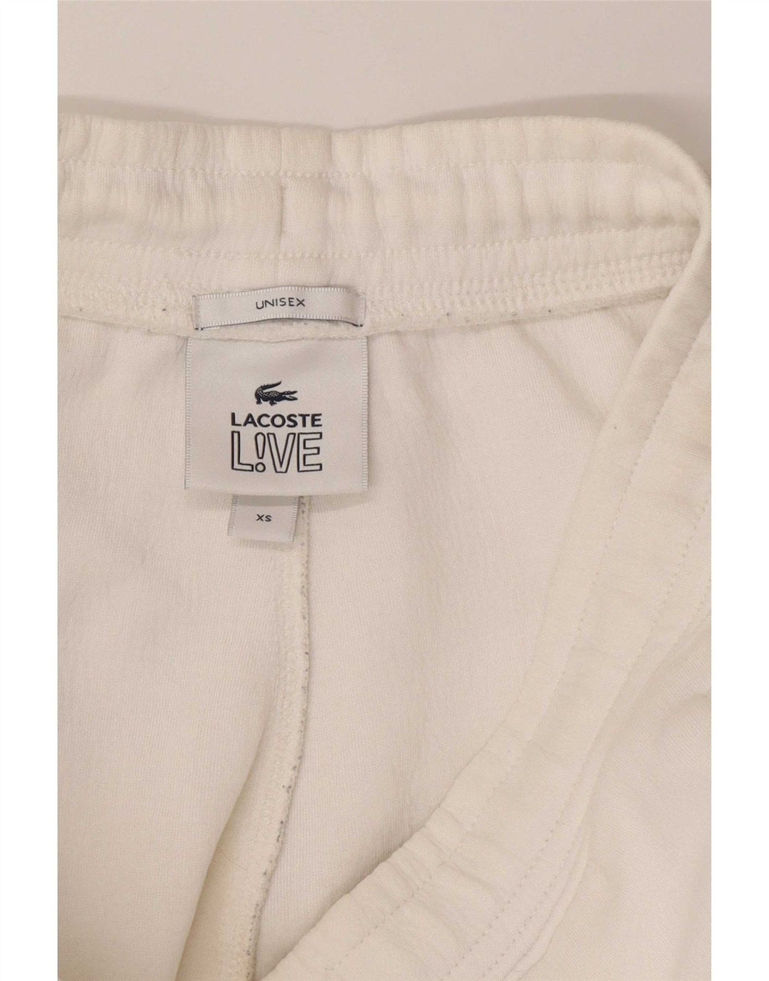 Lacoste Mens Graphic Tracksuit Trousers XS White Cotton