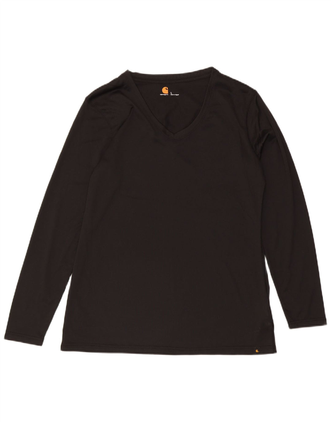 Carhartt Womens Top Long Sleeve UK 16 Large Black Polyester