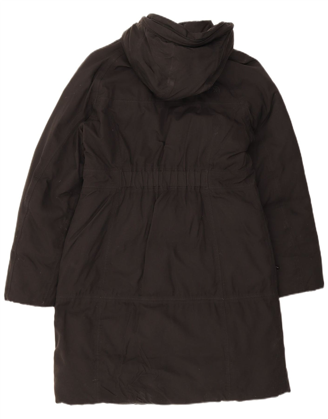 The North Face Womens Hooded Parka Jacket UK 14 Medium Black Nylon