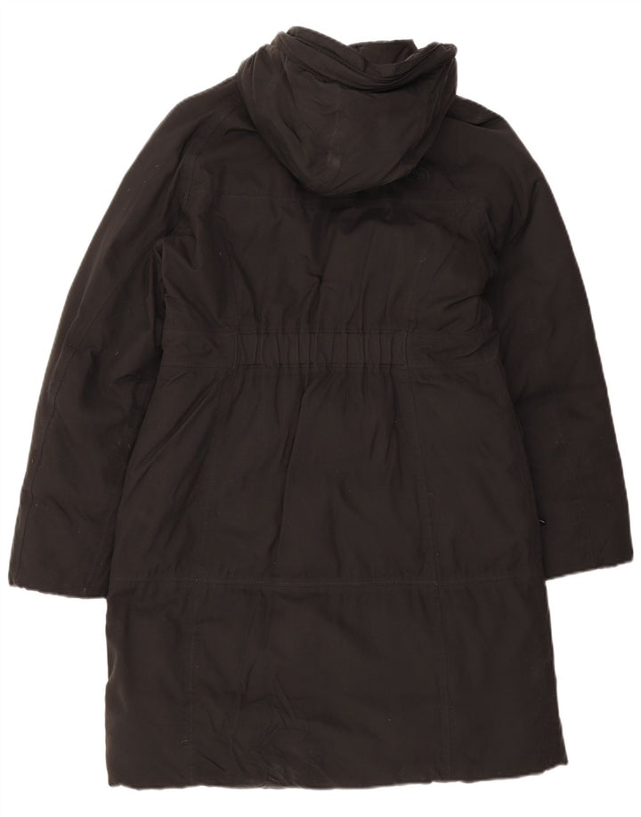 The North Face Womens Hooded Parka Jacket UK 14 Medium Black Nylon