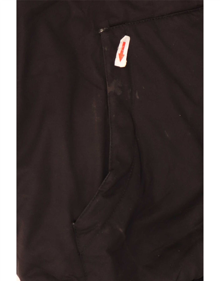 Zara Mens Hooded Padded Jacket UK 38 Medium Black Polyester