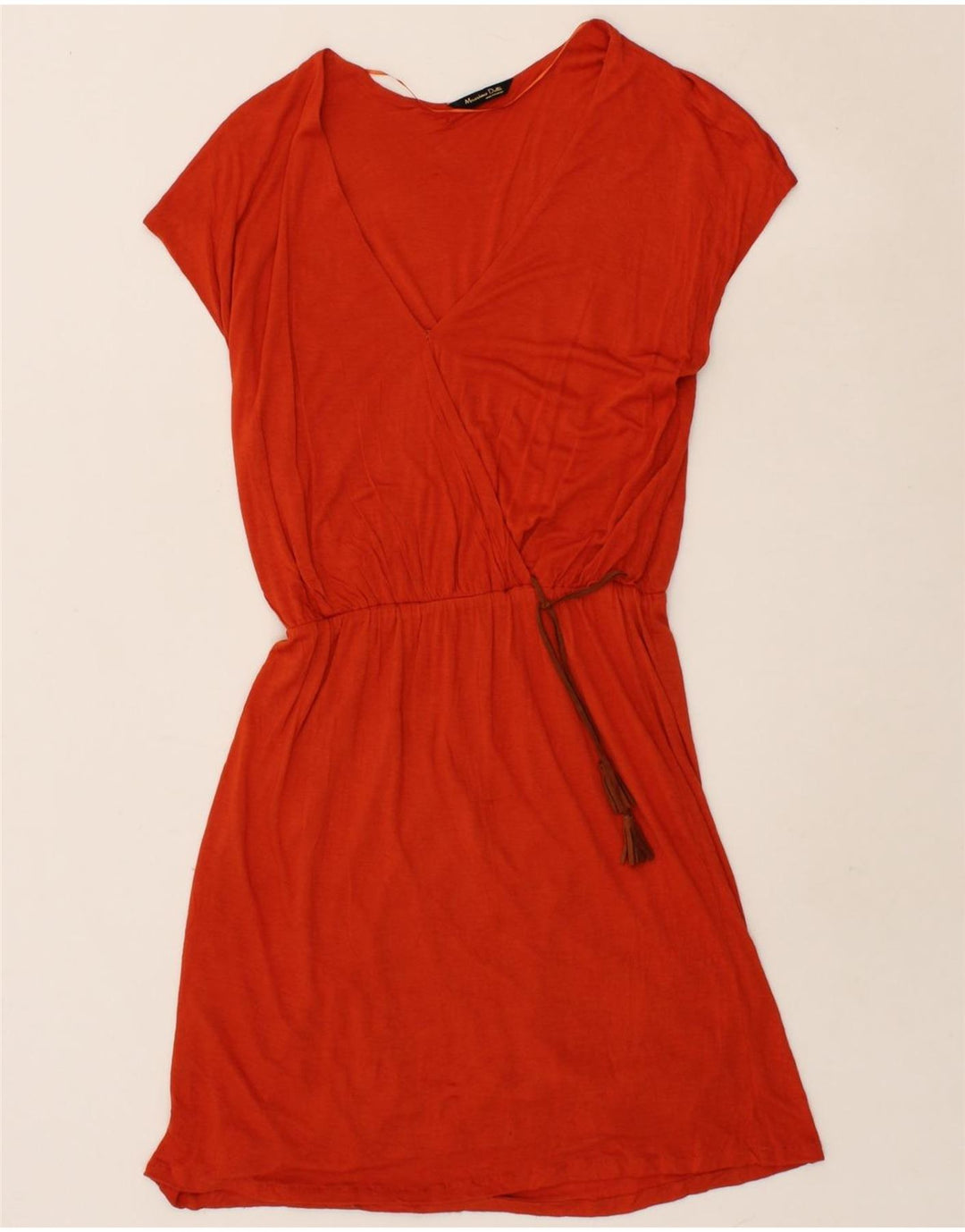 MASSIMO DUTTI Womens Basic Dress UK 10 Small Red Vintage Massimo Dutti and Second-Hand Massimo Dutti from Messina Hembry 