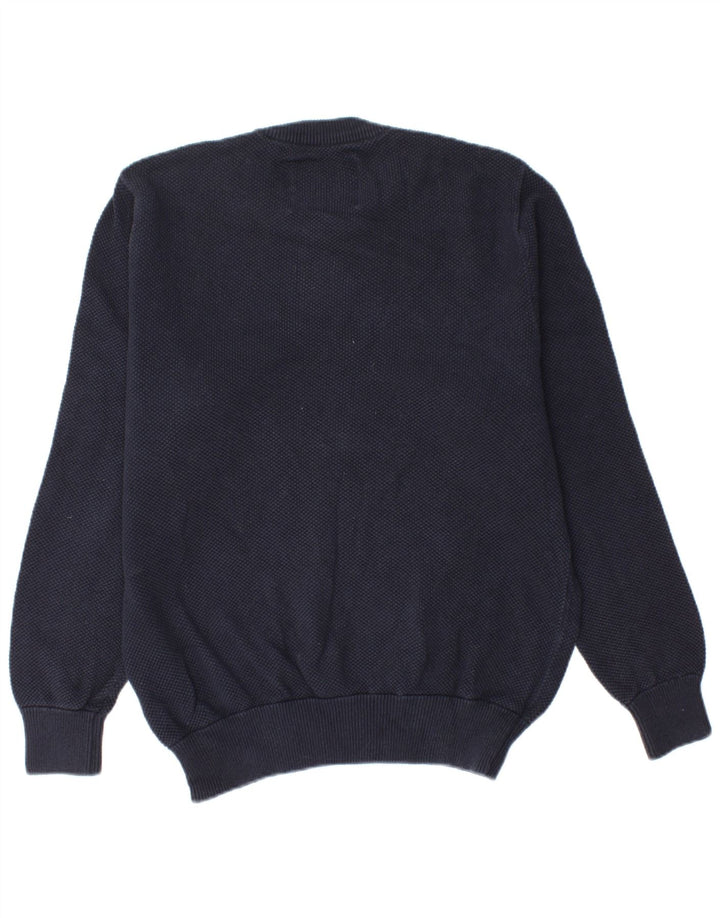 JACK WILLS Womens Crew Neck Jumper Sweater UK 18 XL Navy Blue Cotton