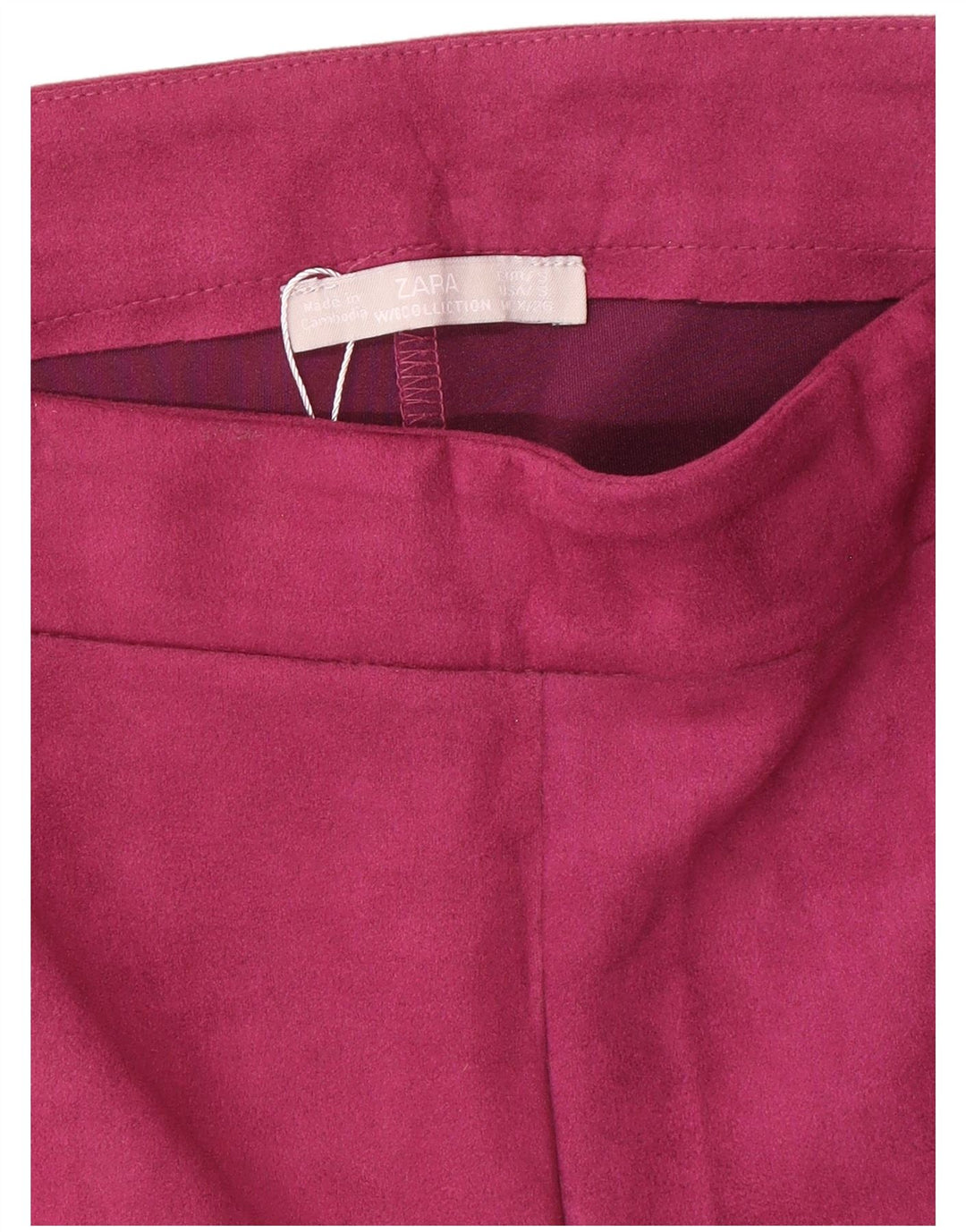 Zara Womens Casual Shorts Small W26 Pink Polyester