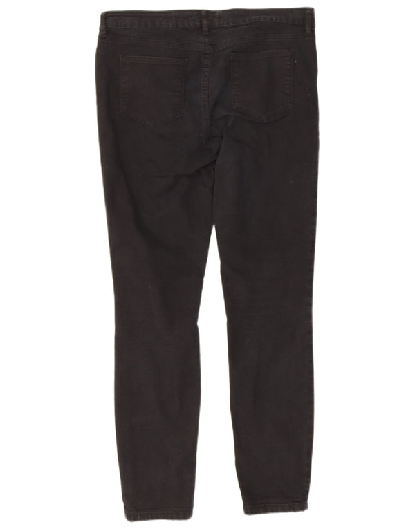 Fat Face Womens Skinny Jeans UK 14 Large W34 L28 Black Cotton