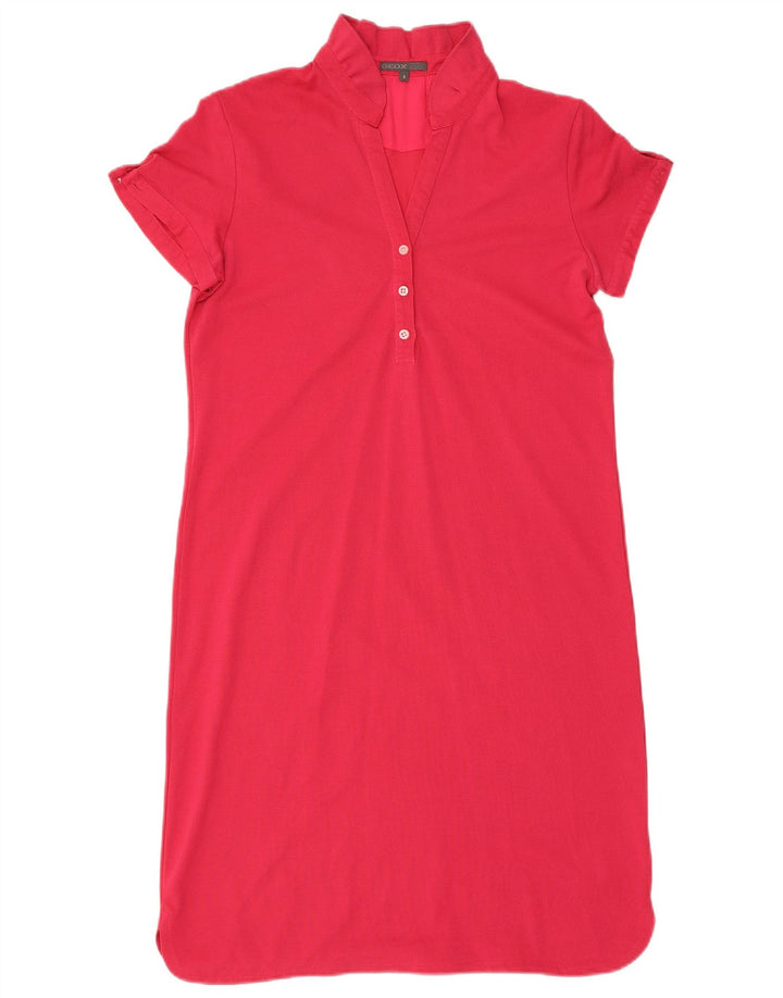 Geox Womens Shift Dress UK 10 Small Pink Cotton