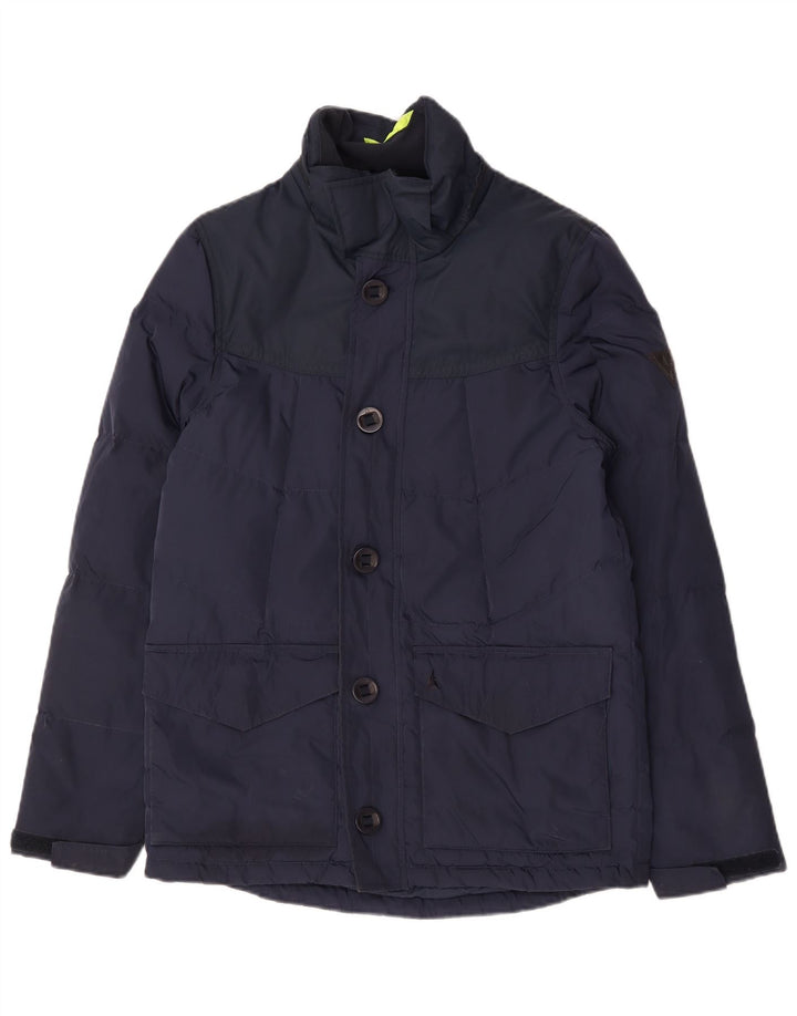 Musto Mens Padded Jacket UK 36 Small Navy Blue Nylon