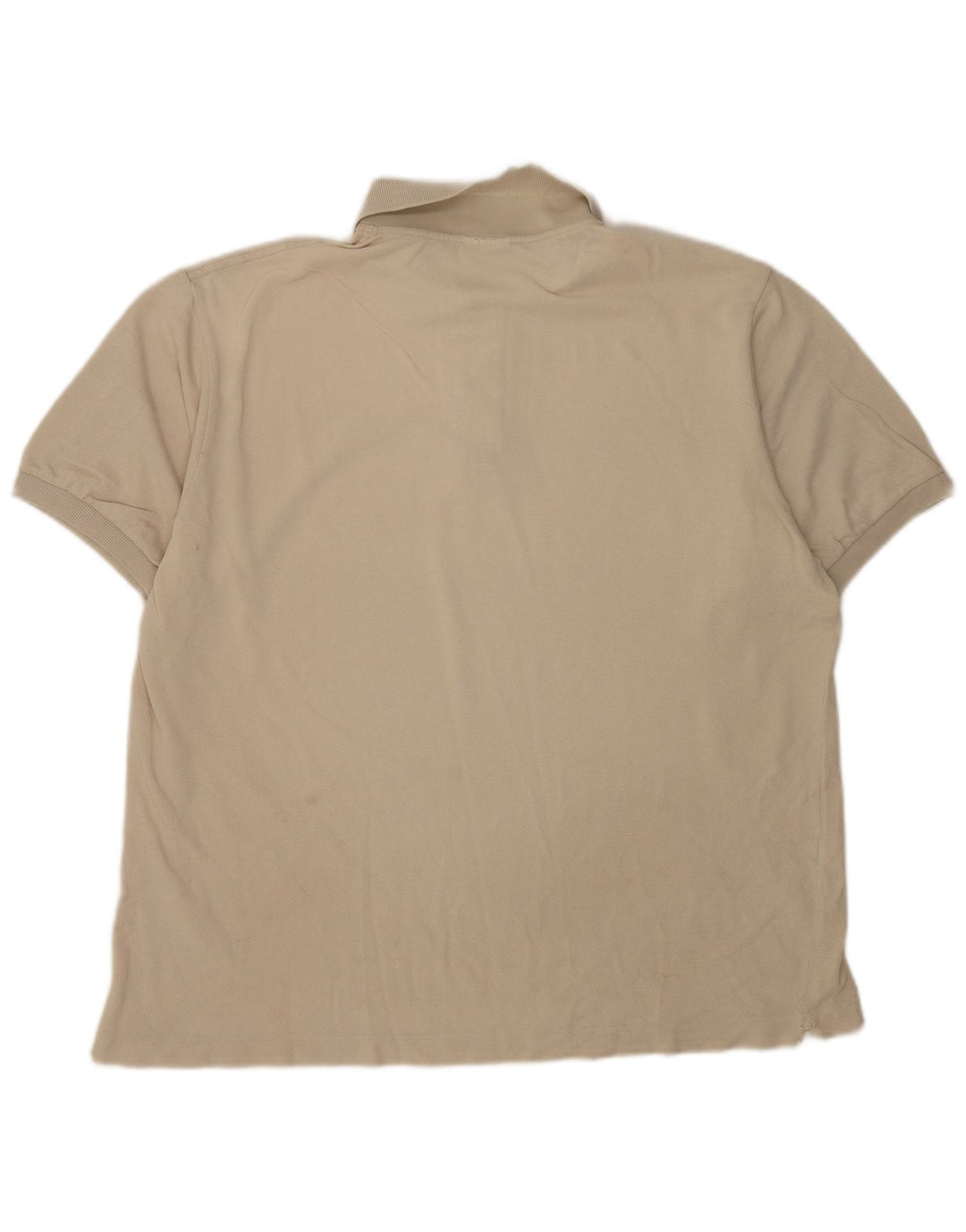Lacoste Mens Polo Shirt Size 6 XL Beige Cotton
