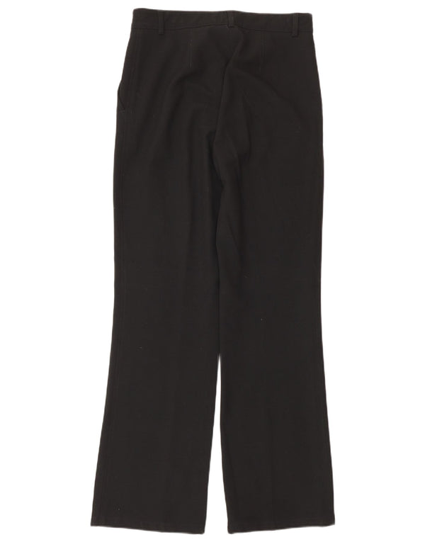 Armani Jeans Womens Bootcut Chino Trousers UK 8 Small W26 L29 Black Classic