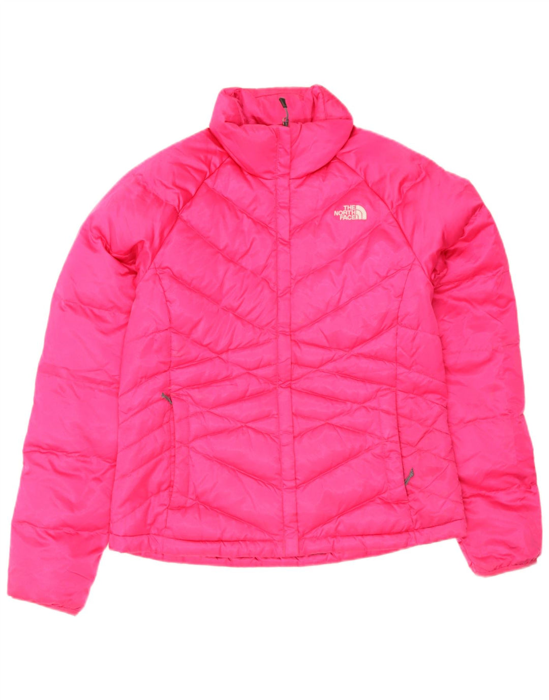 The North Face Womens Padded Jacket UK 14 Medium Pink Nylon