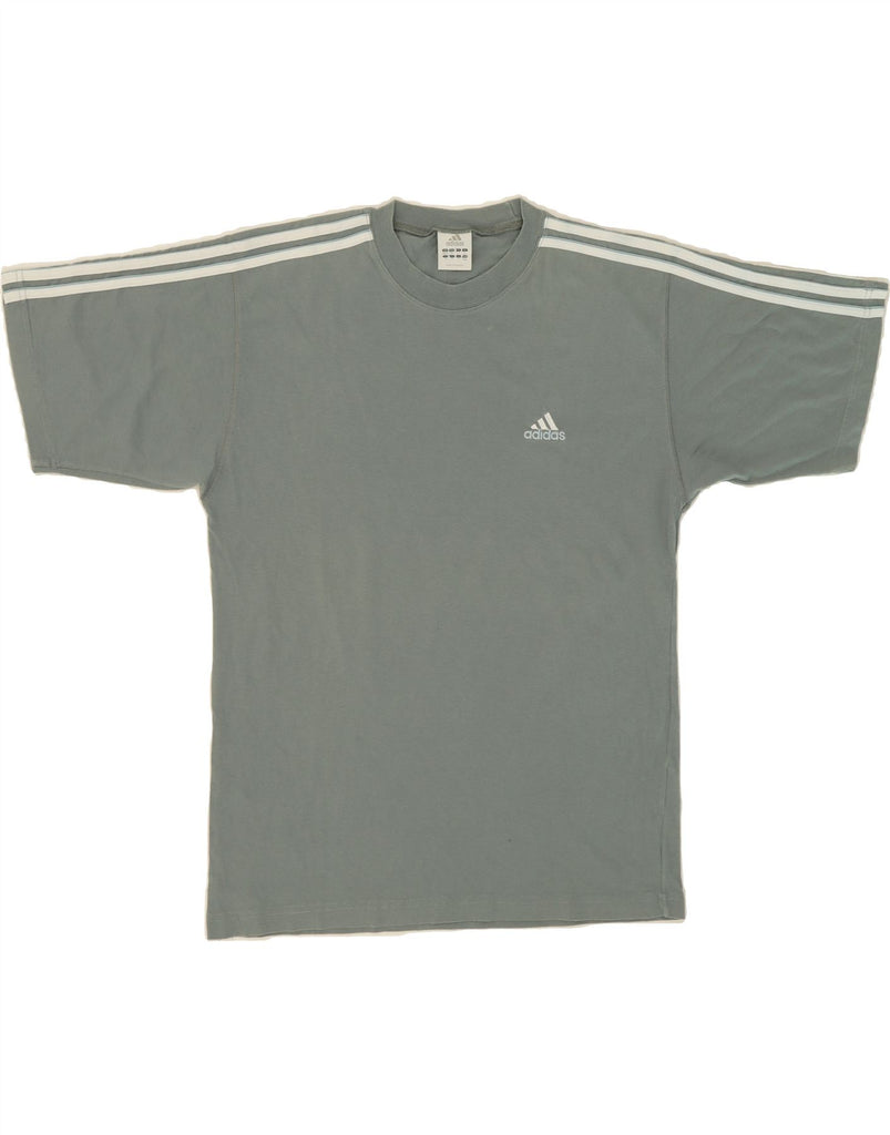 ADIDAS Mens T-Shirt Top UK 40/42 Medium Blue Cotton Vintage Adidas and Second-Hand Adidas from Messina Hembry 