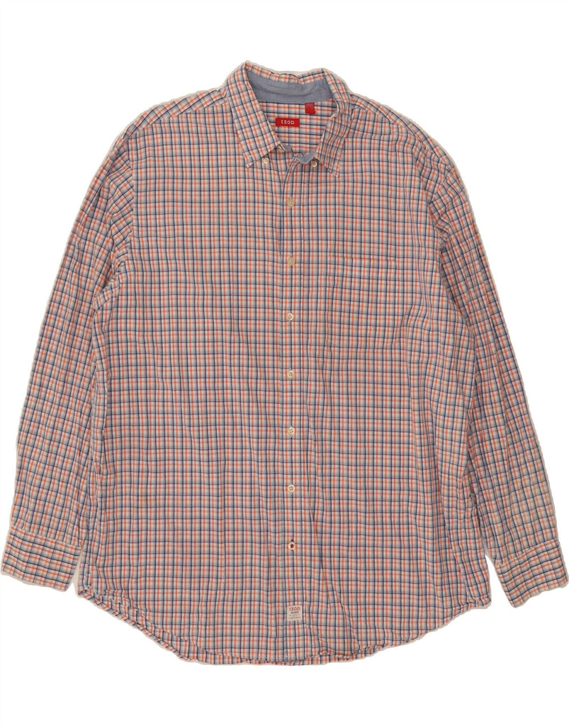 IZOD Mens Shirt 2XL Red Check Cotton Vintage Izod and Second-Hand Izod from Messina Hembry 
