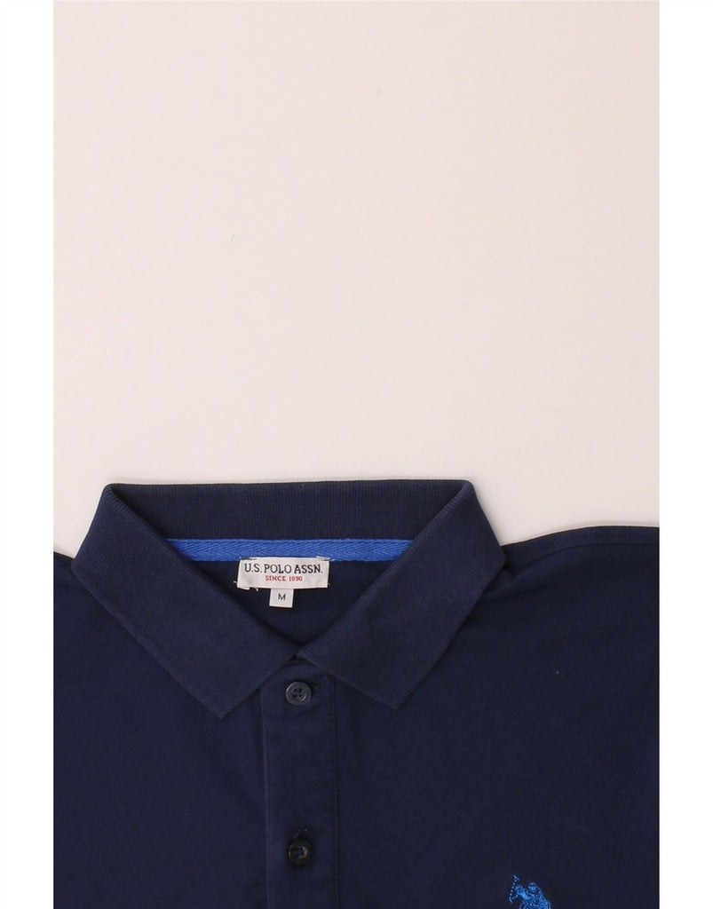 U.S. POLO ASSN. Mens Polo Shirt Medium Navy Blue Cotton Vintage U.S. Polo Assn. and Second-Hand U.S. Polo Assn. from Messina Hembry 