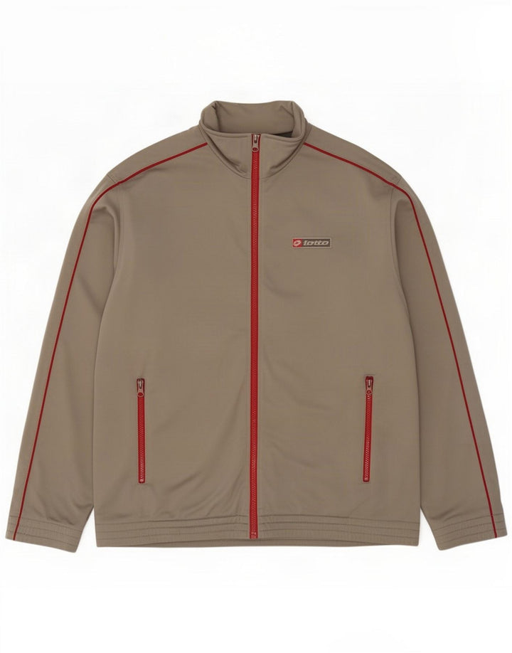 Lotto Mens Tracksuit Top Jacket Large Grey