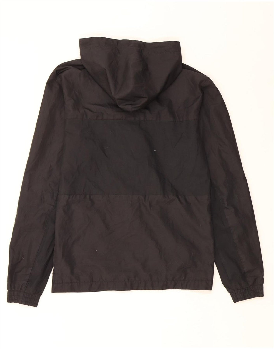 ADIDAS Mens Hooded Rain Jacket UK 34 XS Black Polyester
