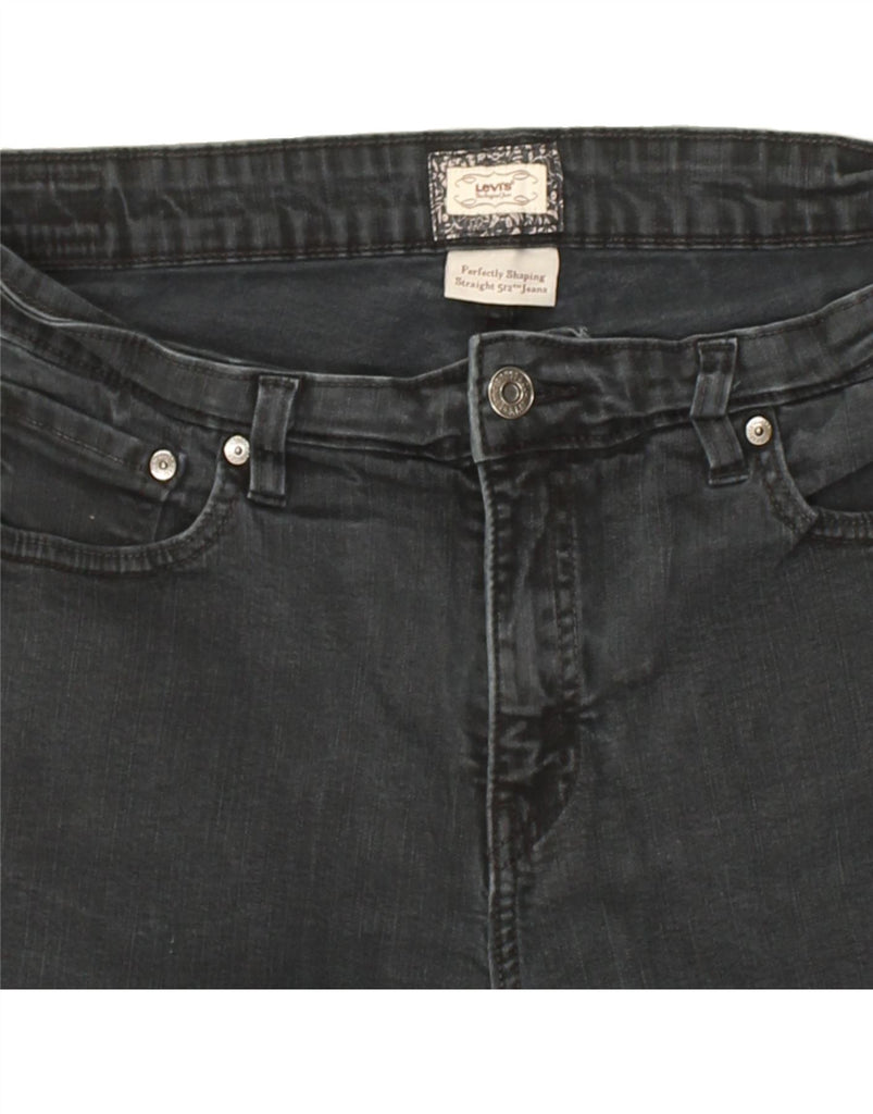 LEVI'S Womens 512 Perfectly Shaping Straight Jeans W32 L31  Black | Vintage Levi's | Thrift | Second-Hand Levi's | Used Clothing | Messina Hembry 