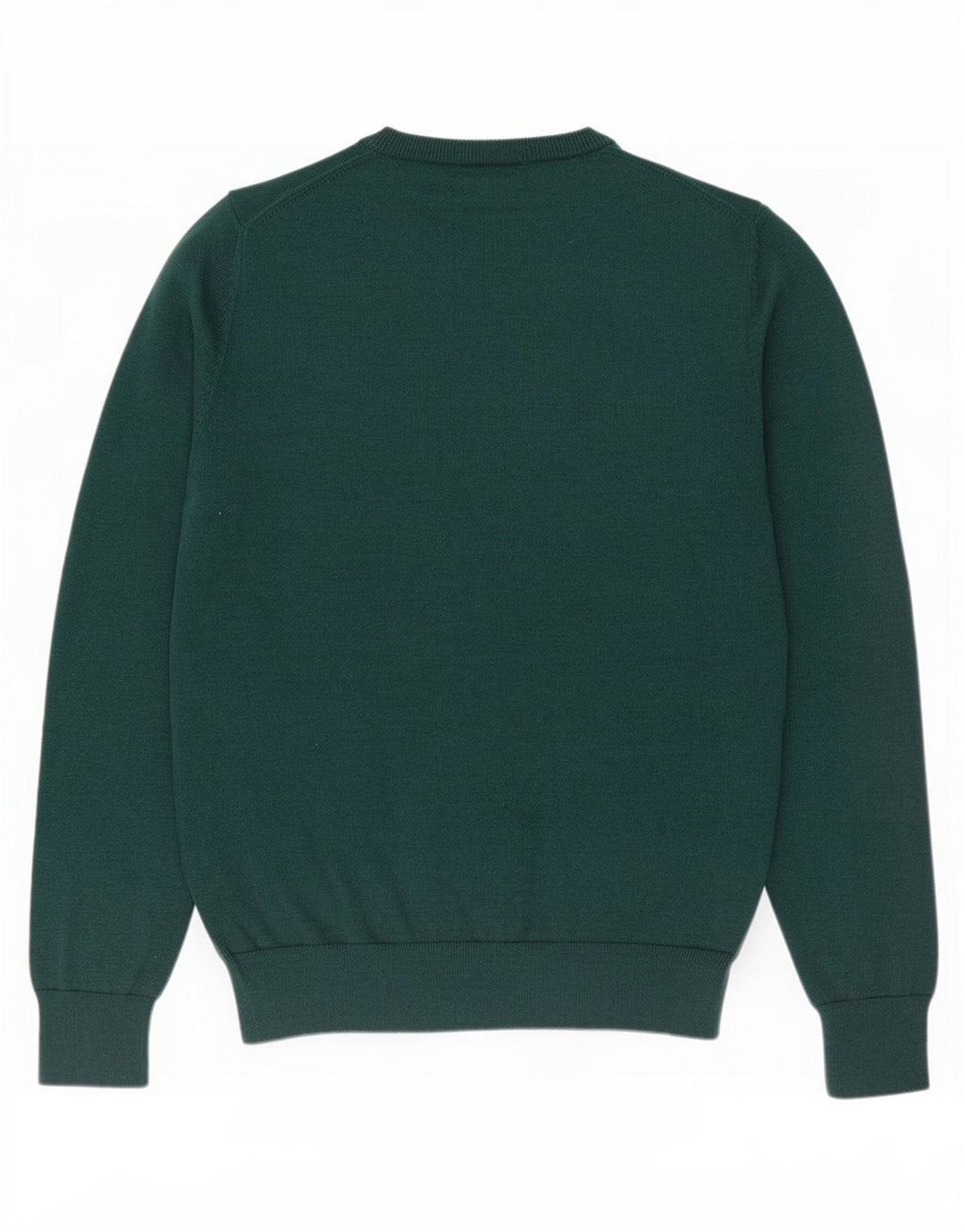 Marks & Spencer Mens V-Neck Jumper Sweater Medium Green Cotton