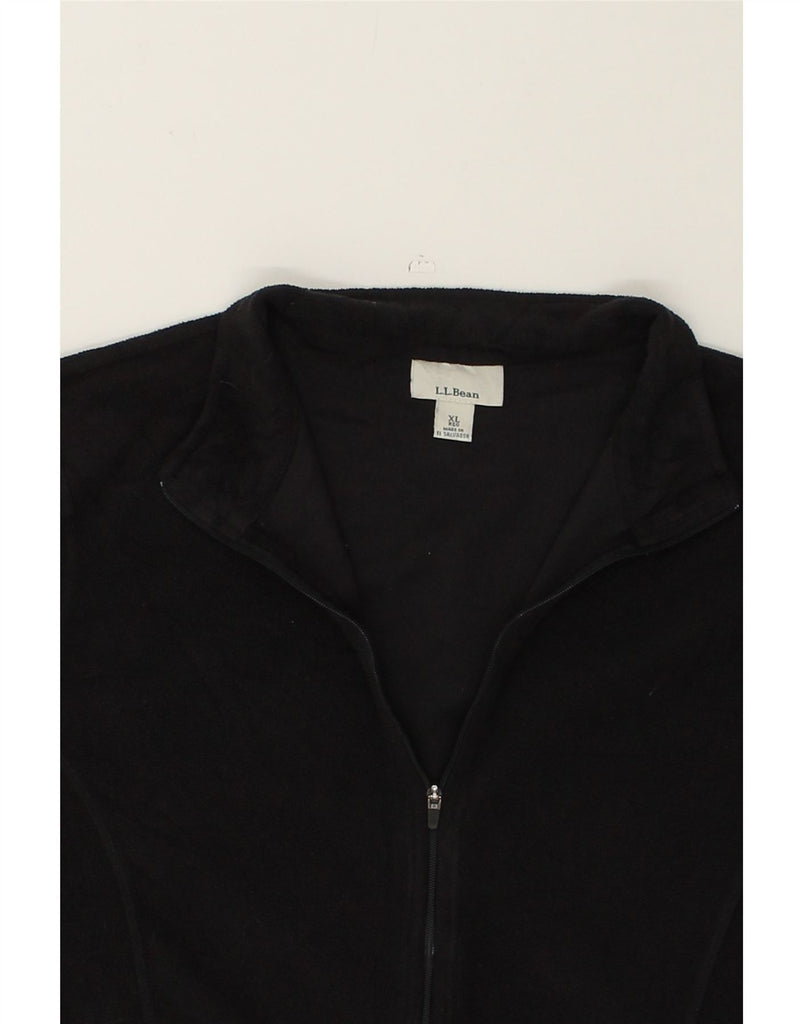 L.L.BEAN Womens Fleece Jacket UK 18 XL Black Polyester | Vintage L.L.Bean | Thrift | Second-Hand L.L.Bean | Used Clothing | Messina Hembry 