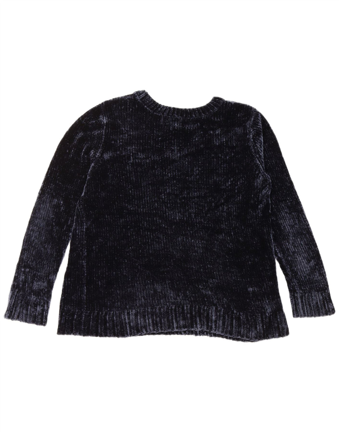 ORVIS Womens Crew Neck Jumper Sweater UK 16 Large Navy Blue Polyester