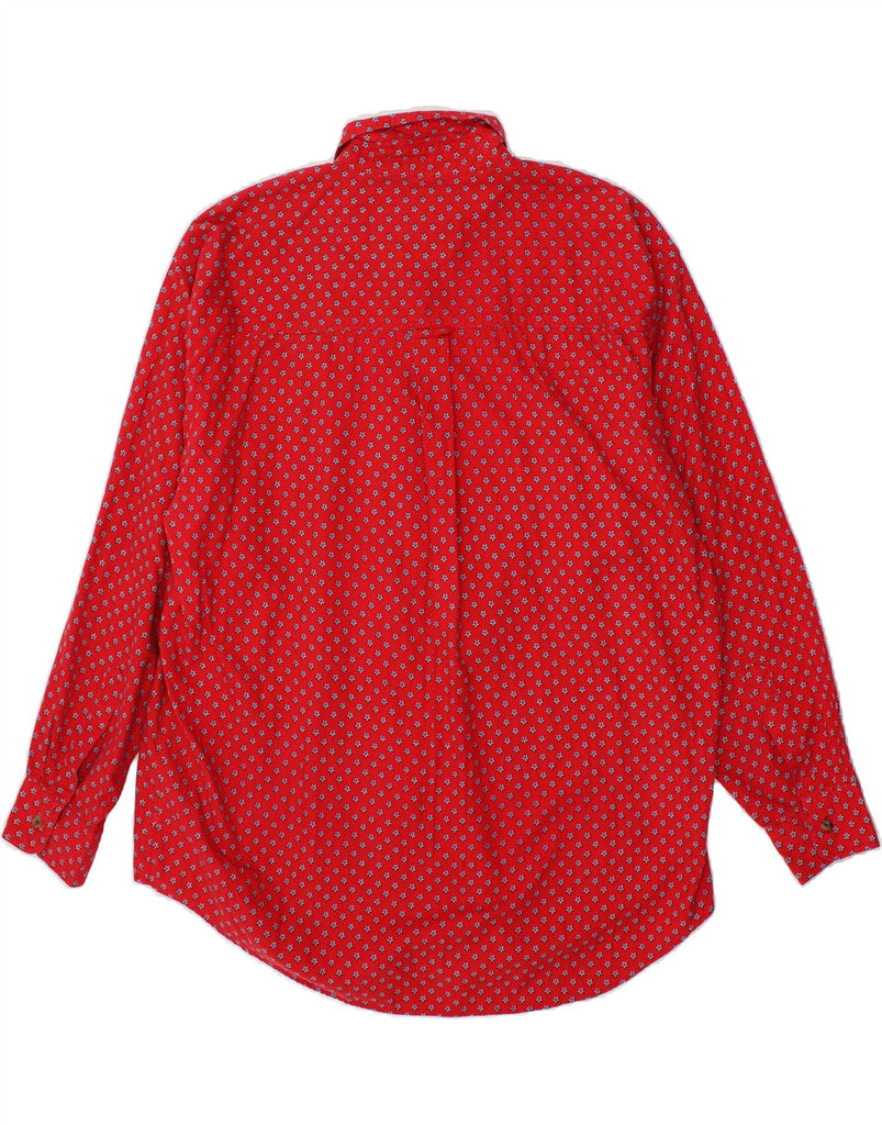 VINTAGE Mens Shirt XL Red Spotted Cotton Vintage Vintage and Second-Hand Vintage from Messina Hembry 