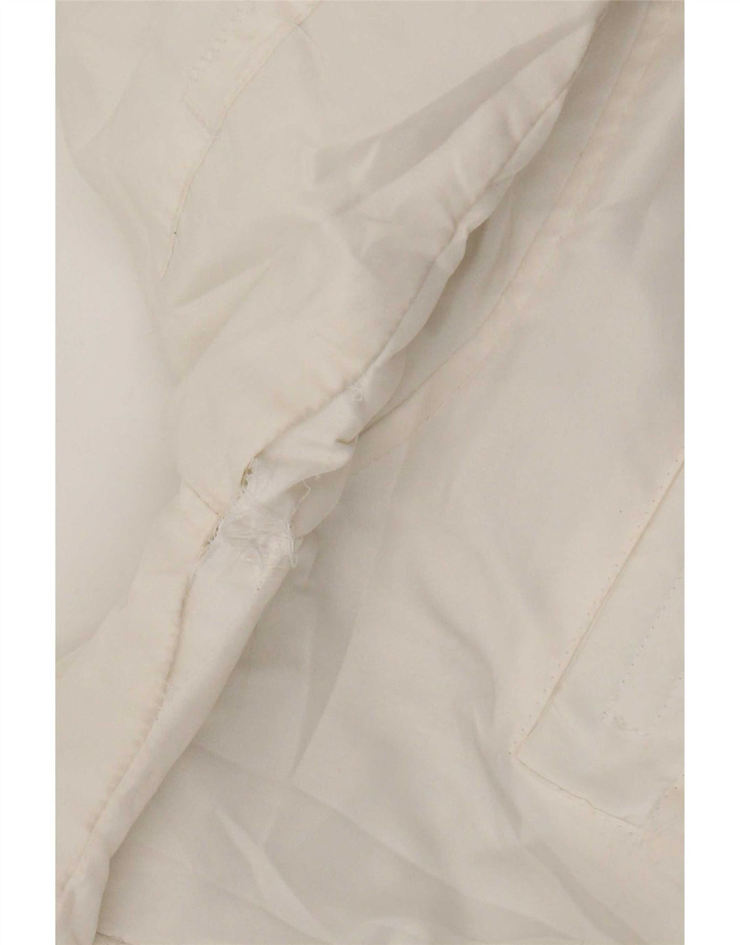 Jack & Jones Mens Hooded Bomber Jacket UK 38 Medium White Polyester