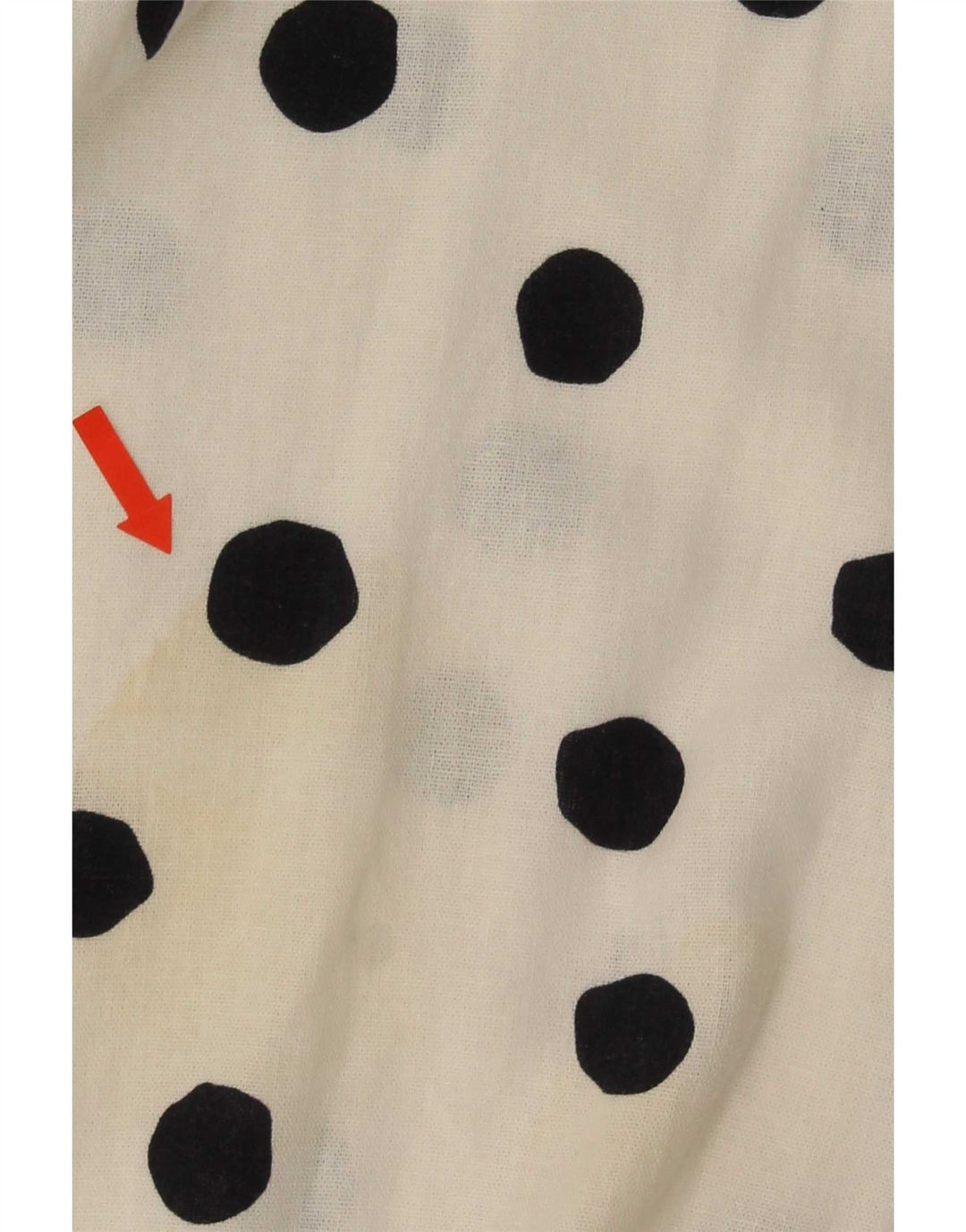 Marks & Spencer Womens A-Line Dress UK 14 Medium White Polka Dot Flax