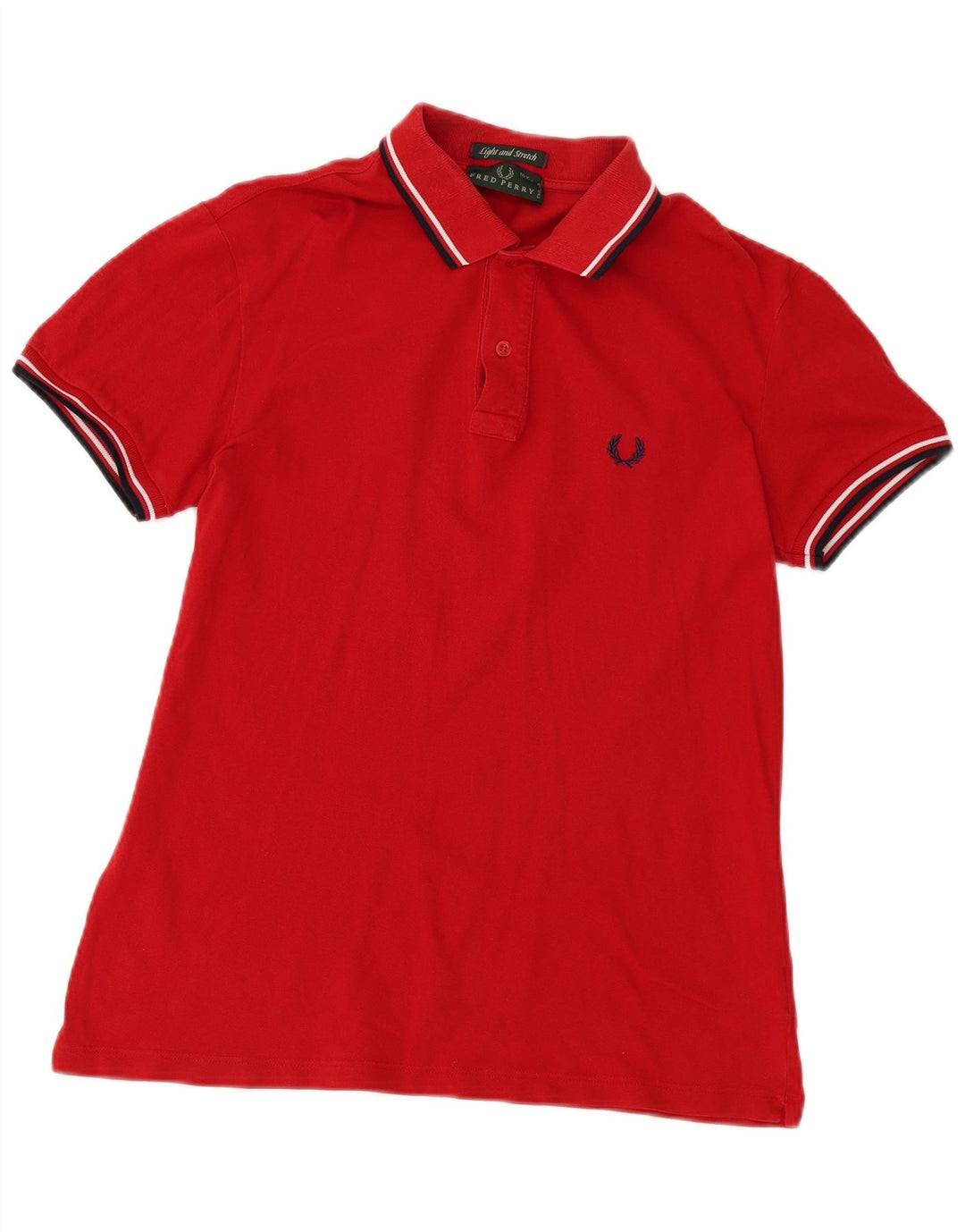 Fred Perry Mens Polo Shirt Medium Red Cotton