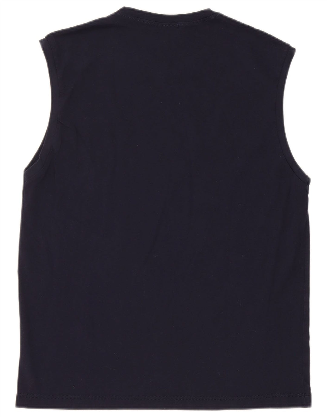 Gian Marco Venturi Mens Graphic Vest Top Large Navy Blue Cotton