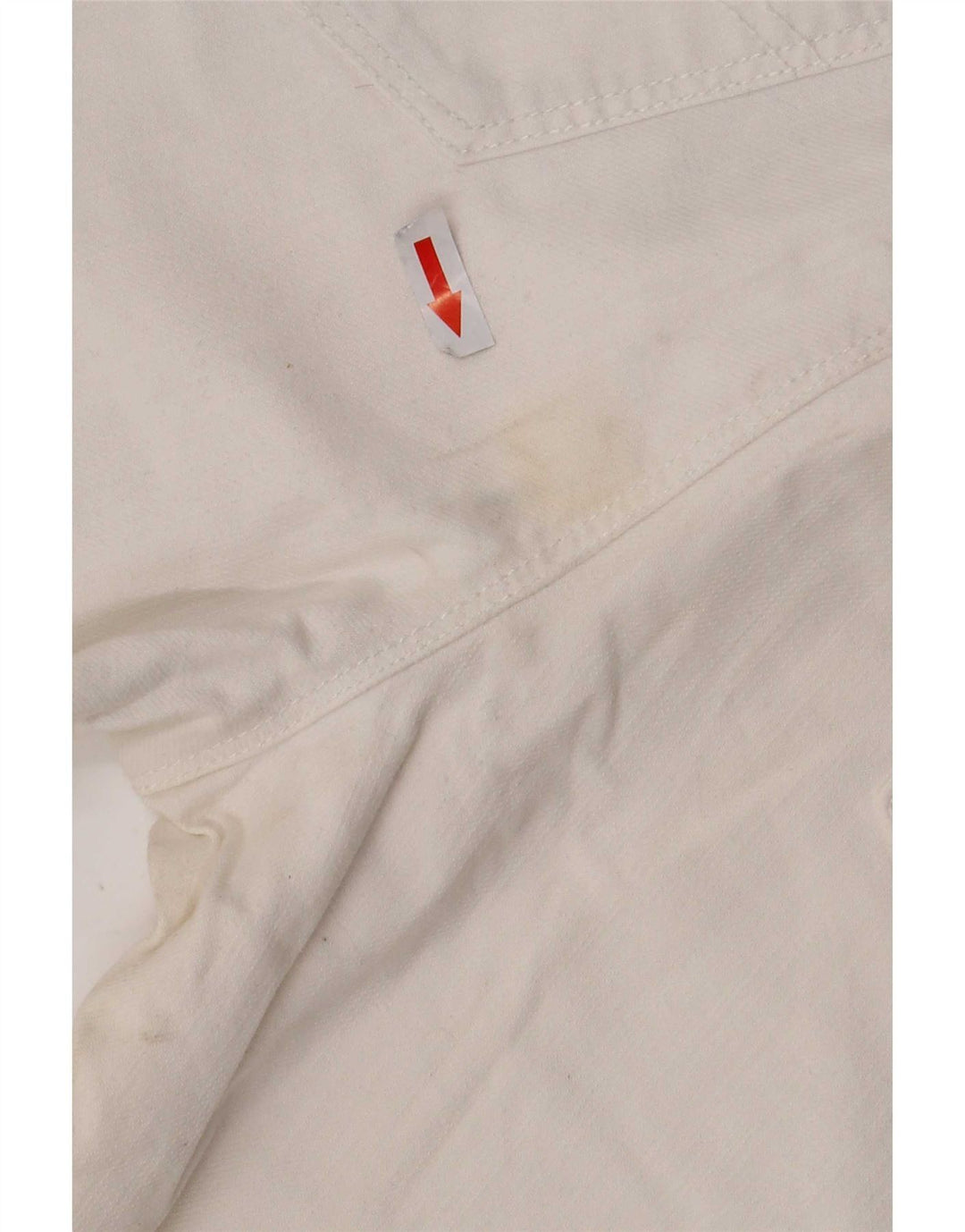 Rifle Mens Straight Jeans W34 L32 White Cotton