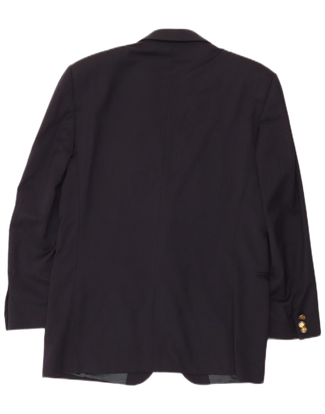 Ferre Mens 2 Button Blazer Jacket IT 48 Medium Navy Blue Wool